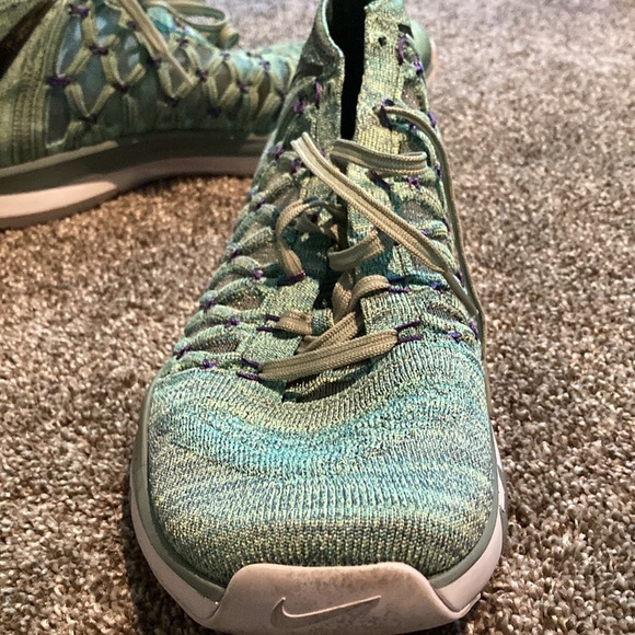 Mens Nike Train Ultrafast Flyknit Enamel Green Black Cannon - Picture 4 of 6